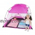 18 Inch Doll Accessories | Amazing Pink Dining Canopy Camping Tent, includes Matching Carry Case | Fits American Girl Dolls   